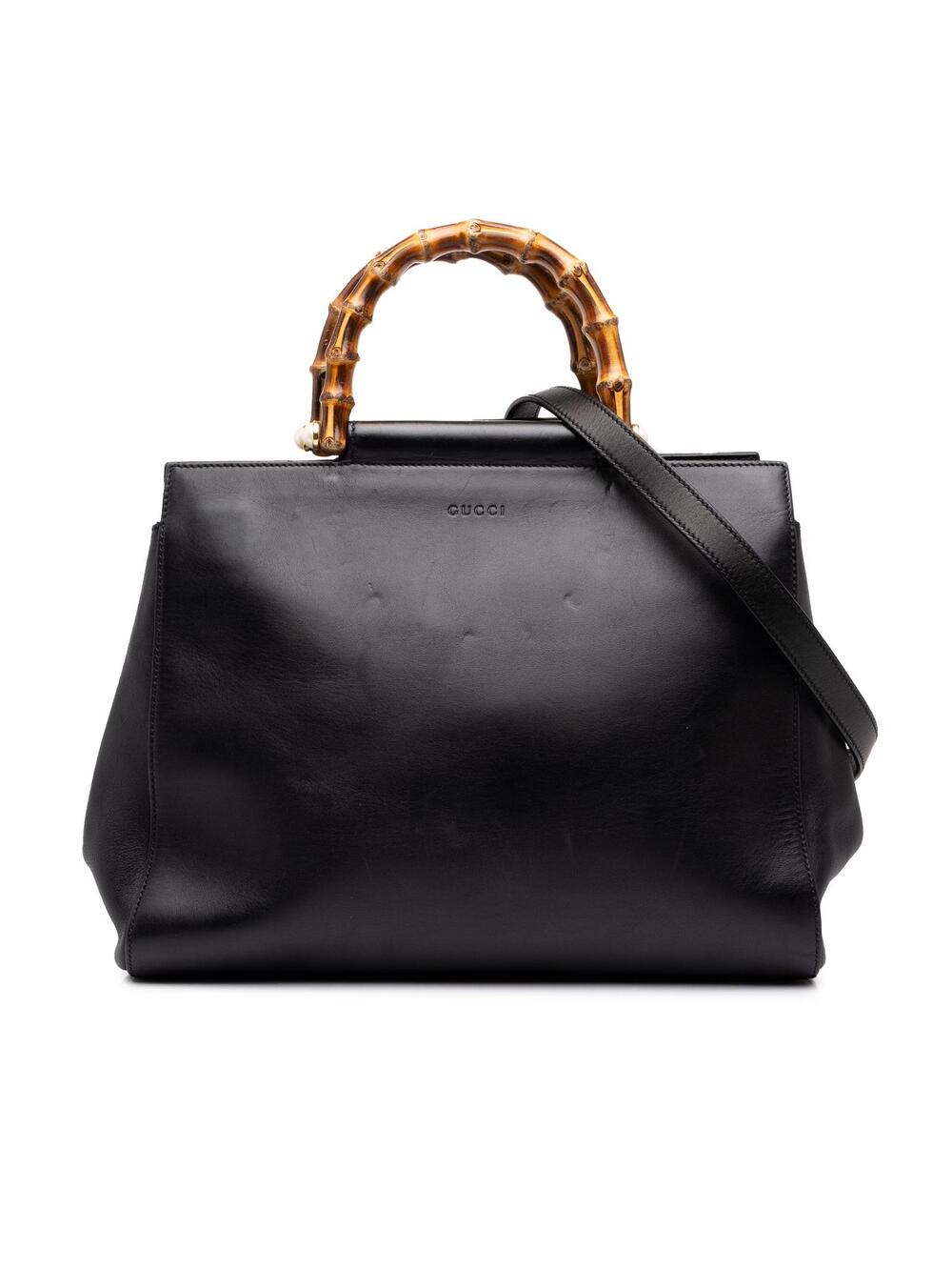 Gucci Medium Leather Bamboo Nymphaea #375474G63B